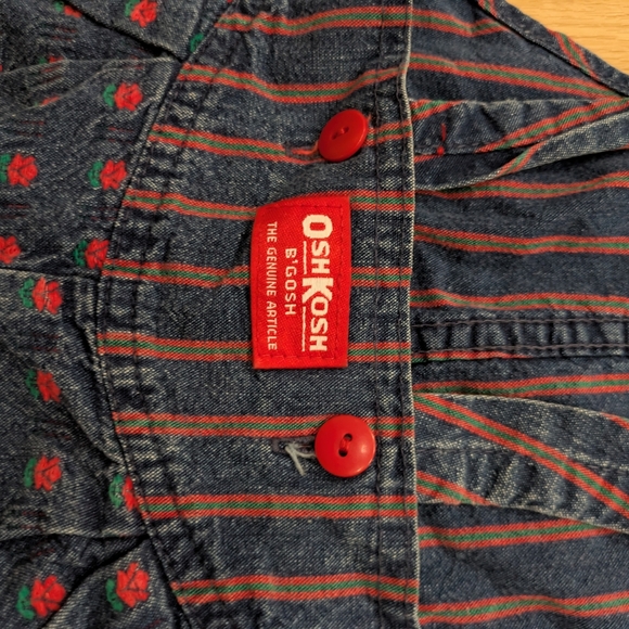 Vintage Osh-kosh Rosebud Overalls - Paper Tag - Picture 3 of 6